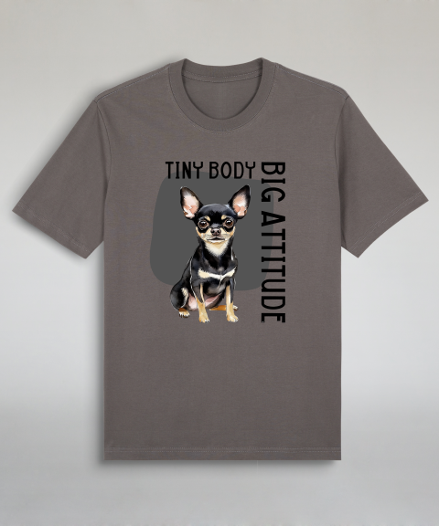 Tiny Body Big Attitude - Black Chihuahua