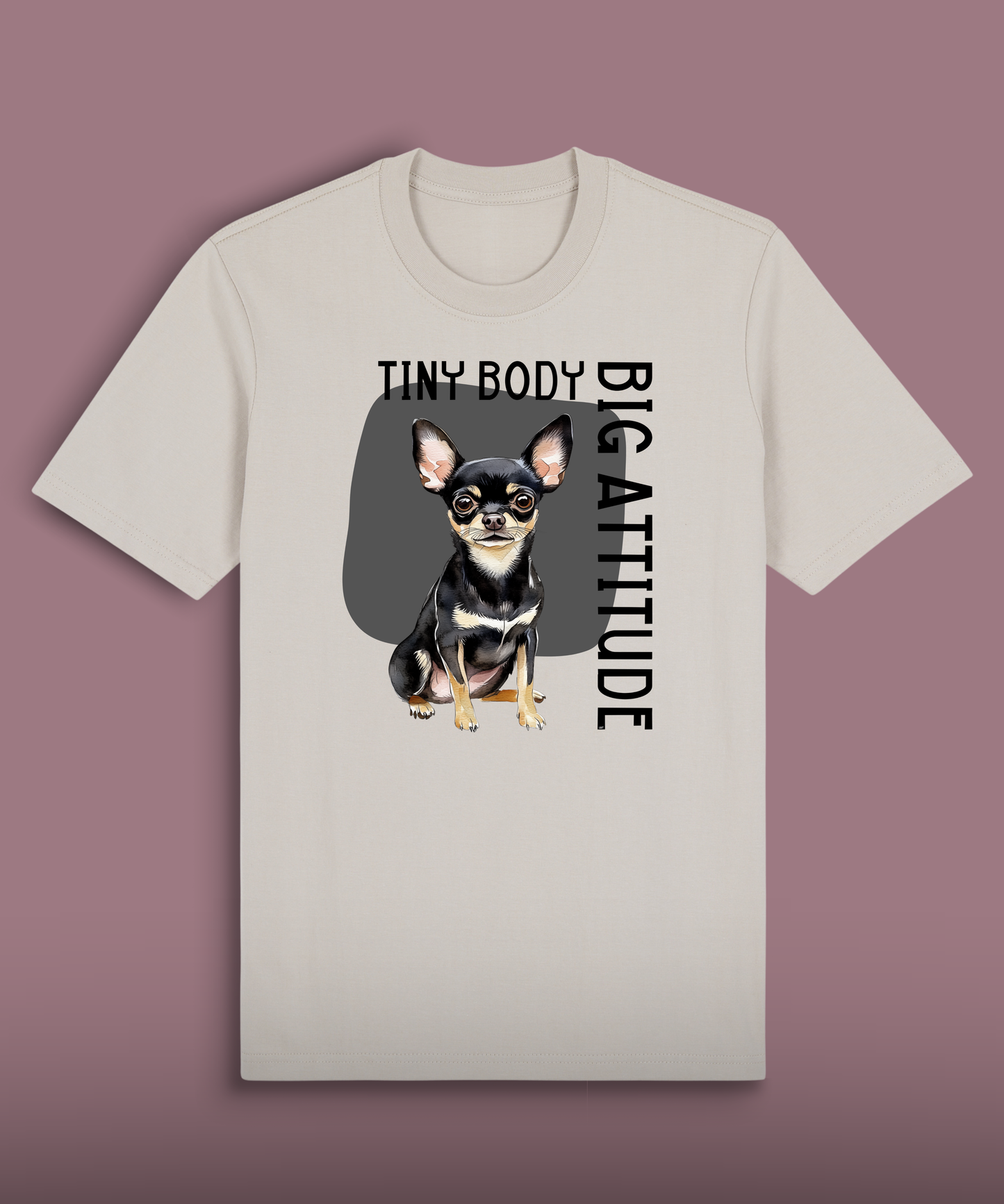 Tiny Body Big Attitude - Black Chihuahua