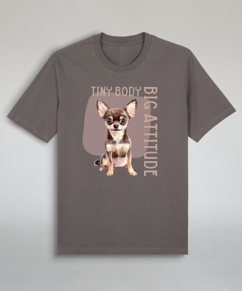 Tiny Body Big Attitude - Brown Chihuahua