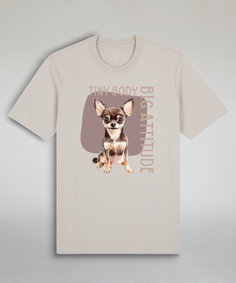 Tiny Body Big Attitude - Brown Chihuahua