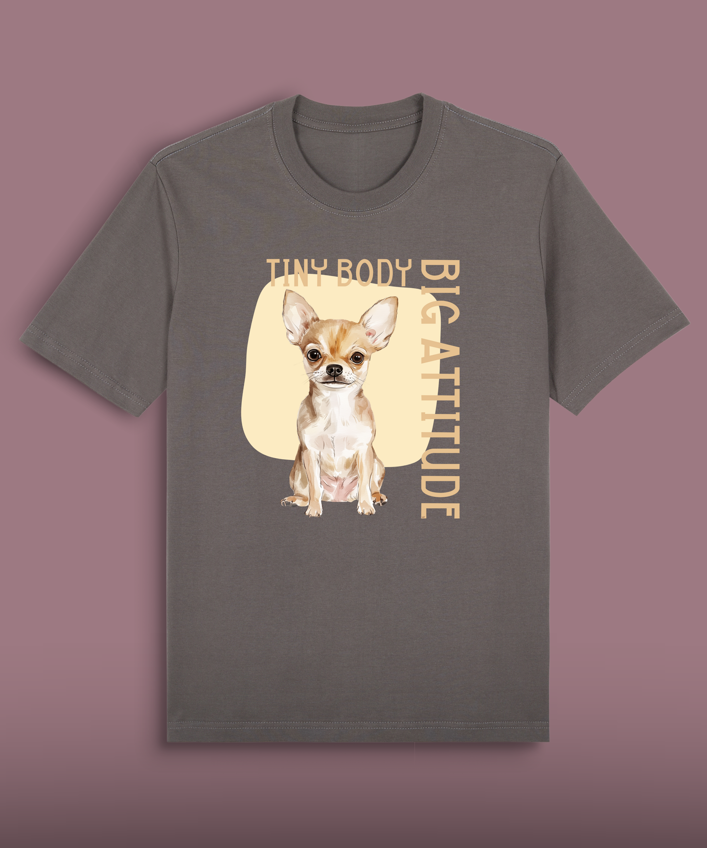 Tiny Body Big Attitude - Tan Chihuahua