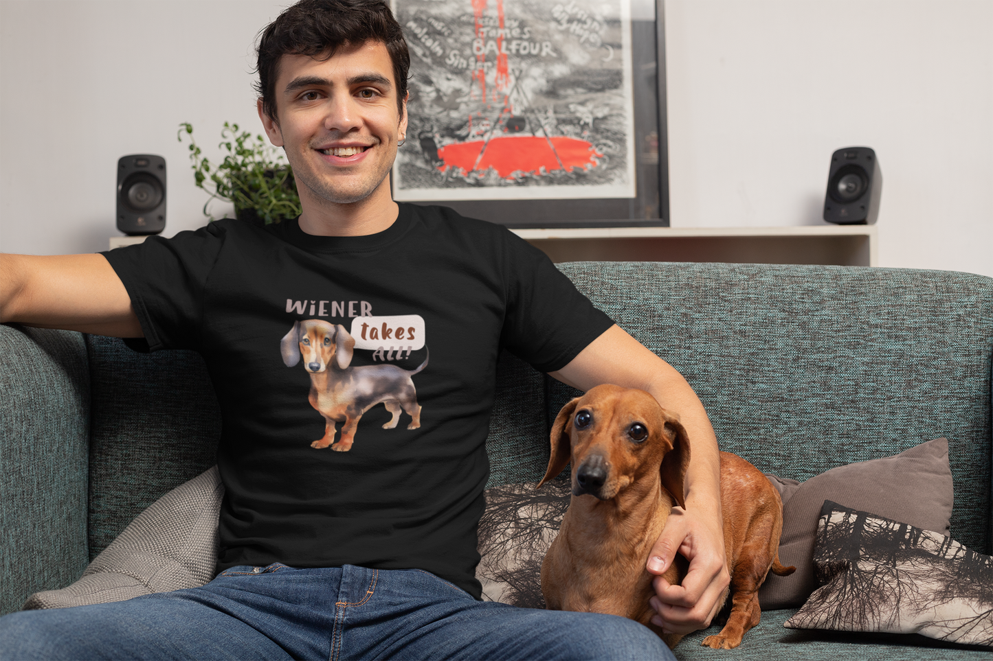 Wiener takes all - Brown Dachshund