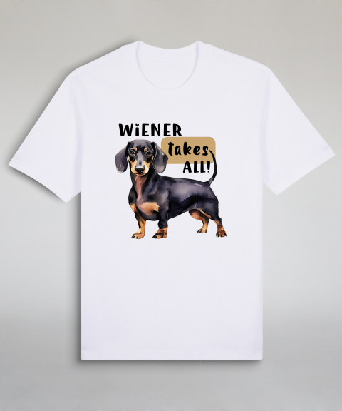 Wiener takes all - Black Dachshund