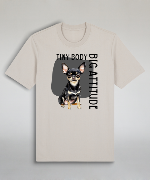 Tiny Body Big Attitude - Black Chihuahua