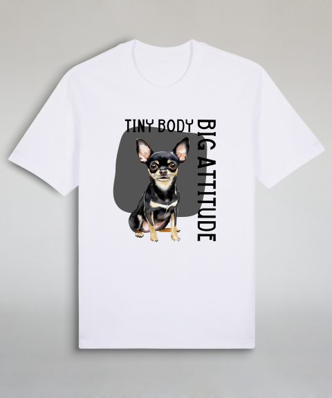 Tiny Body Big Attitude - Black Chihuahua