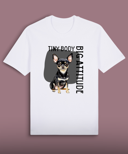 Tiny Body Big Attitude - Black Chihuahua